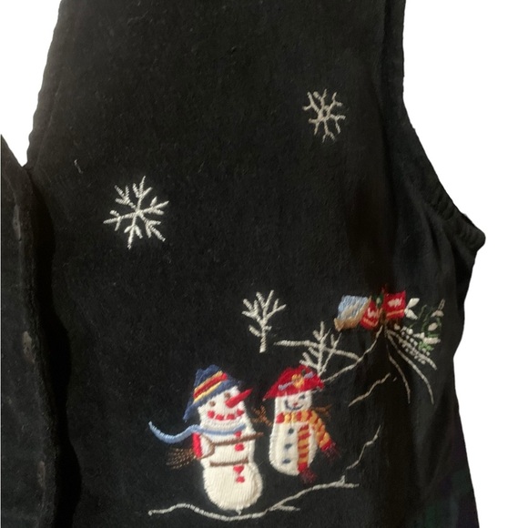 Christmas themed plaid sleeveless maxi dress - Picture 4 of 10